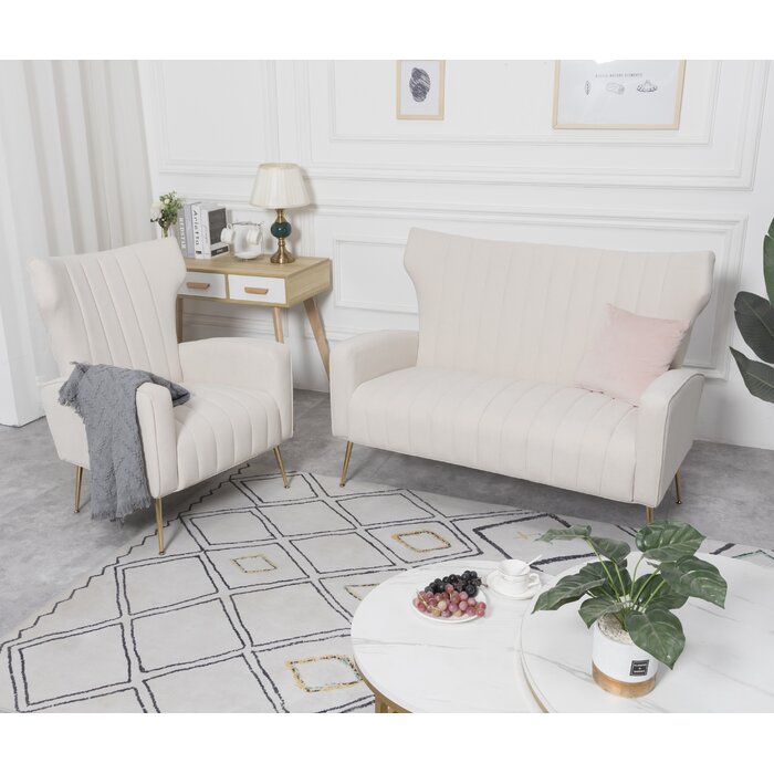 Baden Upholstered Wingback Chair