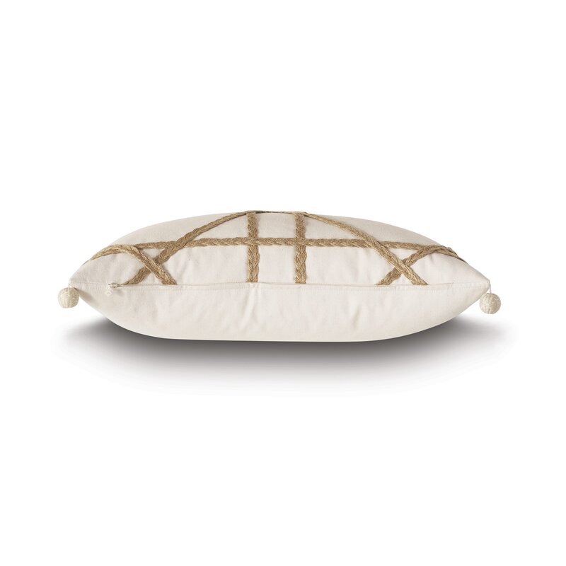 Badu Gimp Square Cotton Pillow Cover & Insert, B26-DS484
