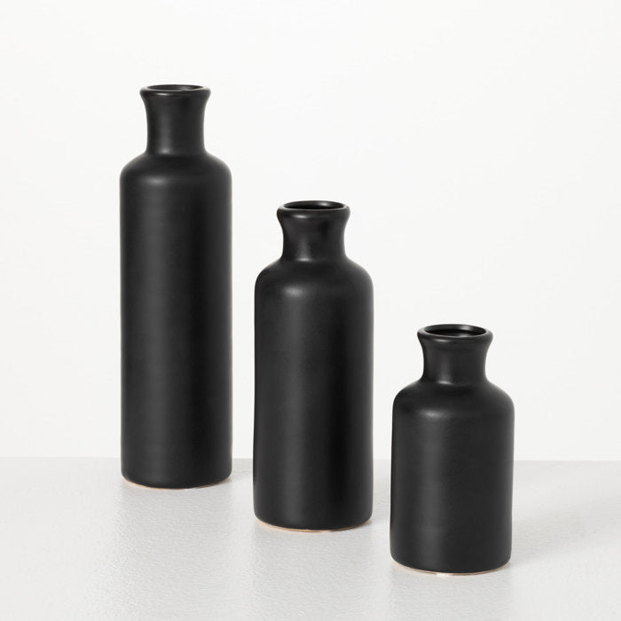 Baer Handmade Ceramic Table Vase, (Set of 3)