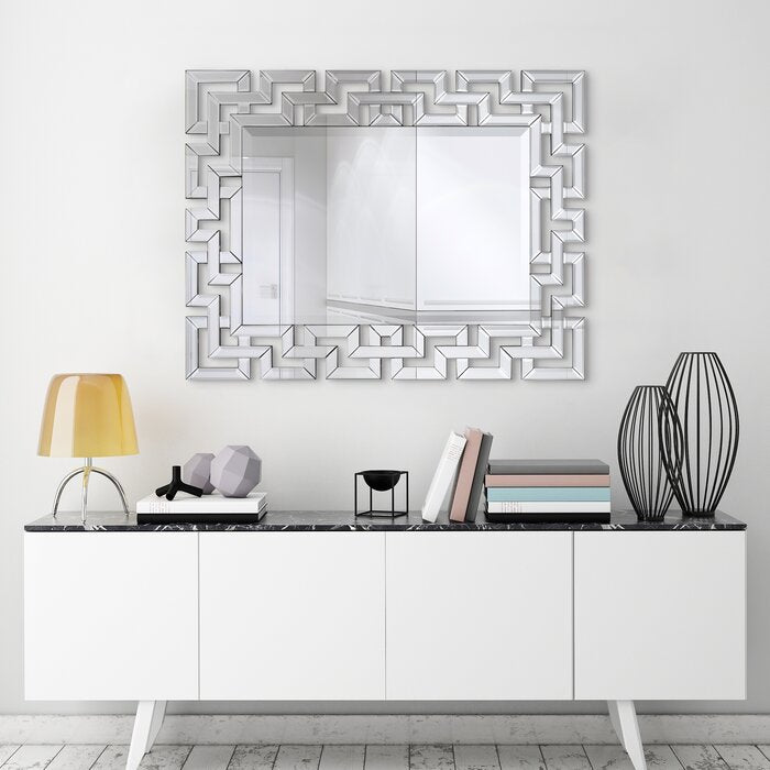 Bagley Elegant Beveled Geometry Wall Mirror #LX4228