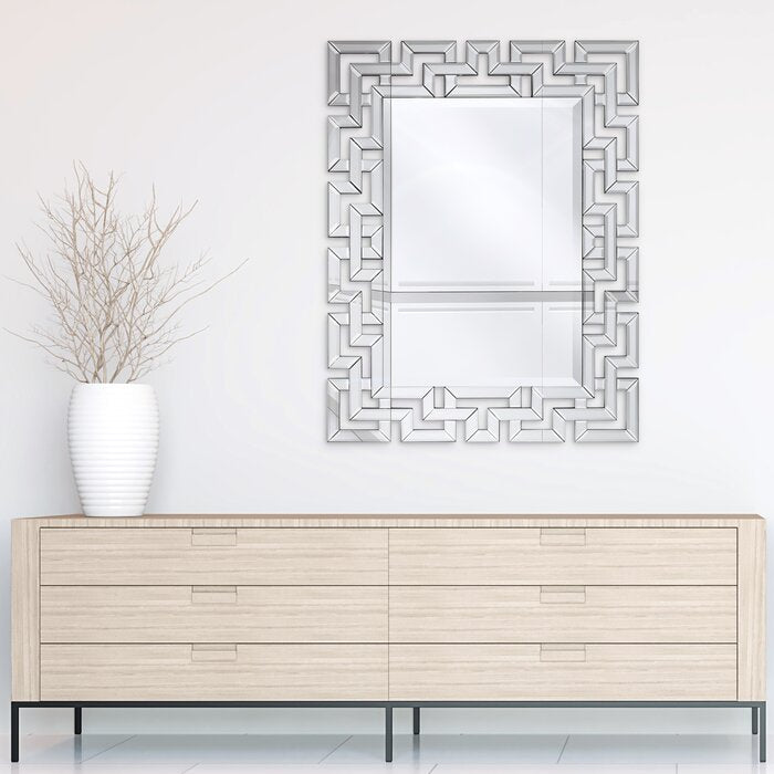 Bagley Elegant Beveled Geometry Wall Mirror #LX4228