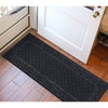 Charcoal Bailley Waterhog Tristan Non-Slip Indoor/Outdoor Door Mat, 0.26