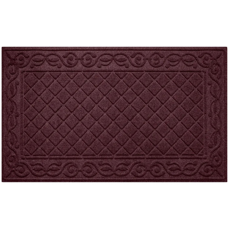 Bordeaux Bailley Waterhog Tristan Non-Slip Indoor/Outdoor Door Mat, 0.25" H x 60" W x 36" D