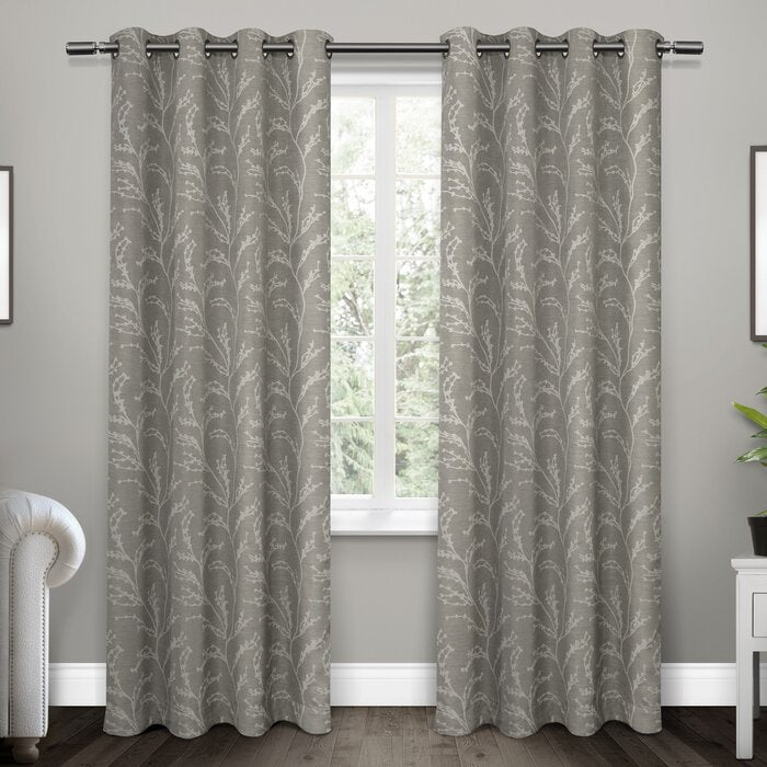 Baillons Kilberry Floral Room Darkening Thermal Grommet Curtain Panels (Set of 2) EE1134
