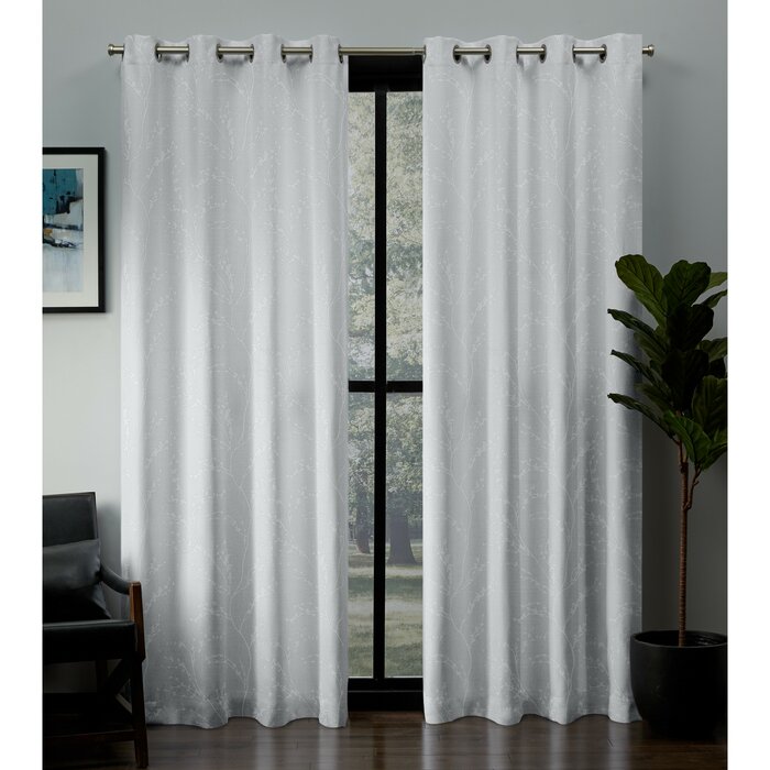 Baillons Kilberry Floral Room Darkening Thermal Grommet Curtain Panels (Set of 2) PK315