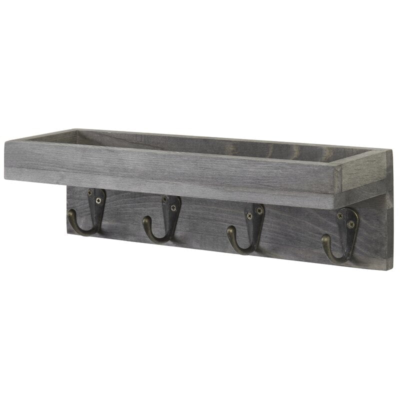 Baillons Wall Storeage Organizer with Key Hooks K8117