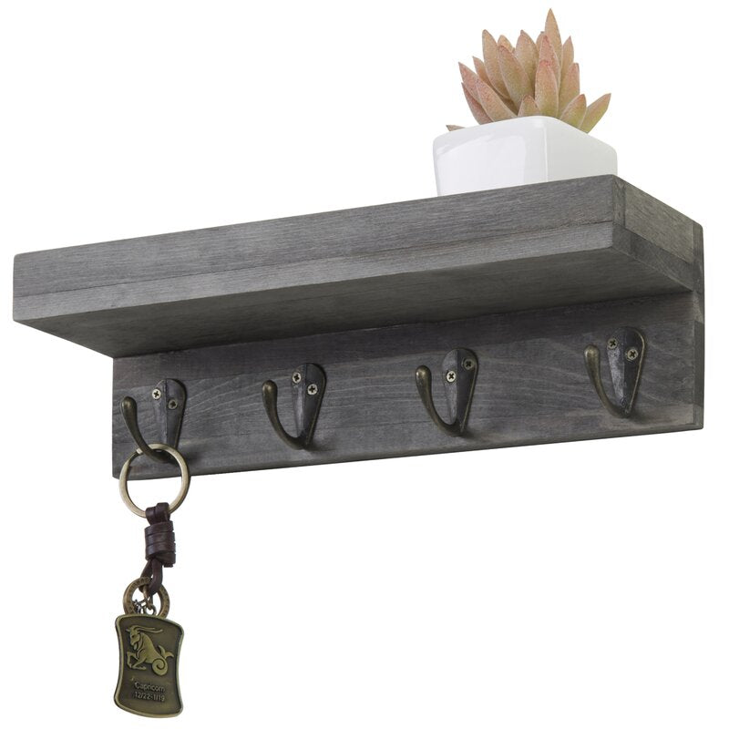 Baillons Wall Storeage Organizer with Key Hooks K8117