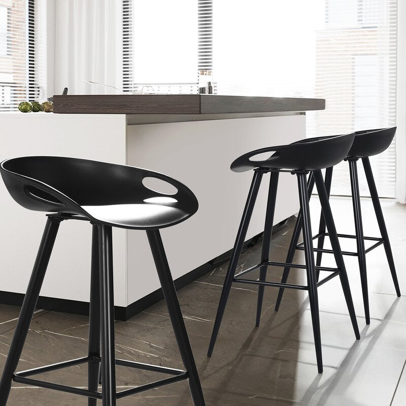 Set of 2 - Bak Bar Stools, Black (#K3885)