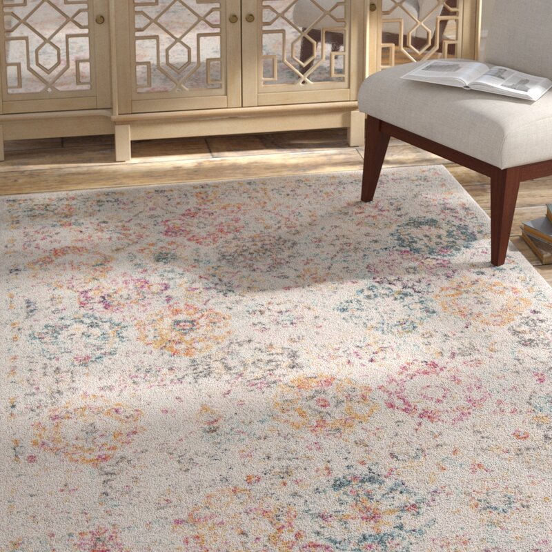 Balderas Oriental Gray/Gold Area Rug KRUG149
