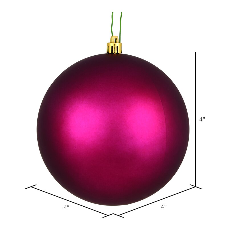 Berry Red Matte Ball Ornament (Set of 12)