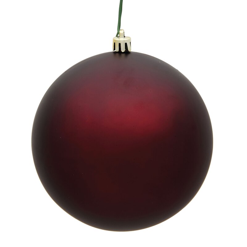 Burgundy Matte Ball Ornament (Set of 6) LC836
