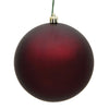 Burgundy Matte Ball Ornament (Set of 6) LC836