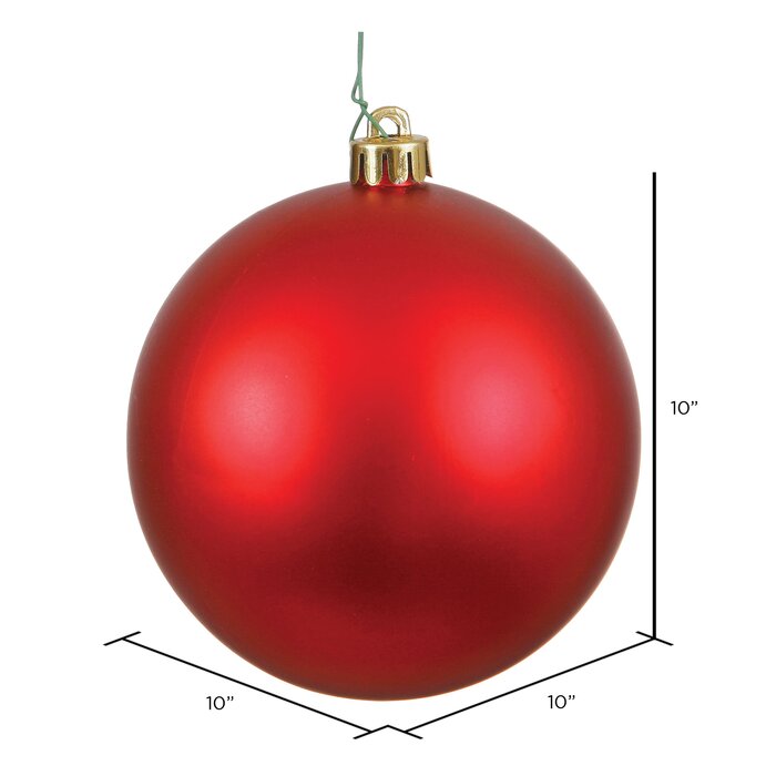 Ball UV Drilled Cap Christmas Ball Ornament LS125