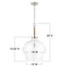 Ballast 1 - Light Single Dome Pendant with Rope Accents