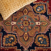 Balthrop Oriental Handmade Tufted Wool Area Rug in Red, Rectangle 3' x 5'