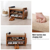 Bamboo 6 Pair Shoe Storage Bench