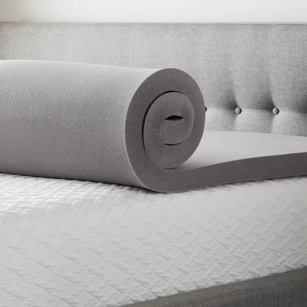 Bamboo Charcoal and Aloe 3" Memory Foam Mattress Topper Twin XL