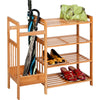 Bamboo Entryway 8 Pair Shoe Rack CA544