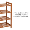 Bamboo Entryway 8 Pair Shoe Rack CA544