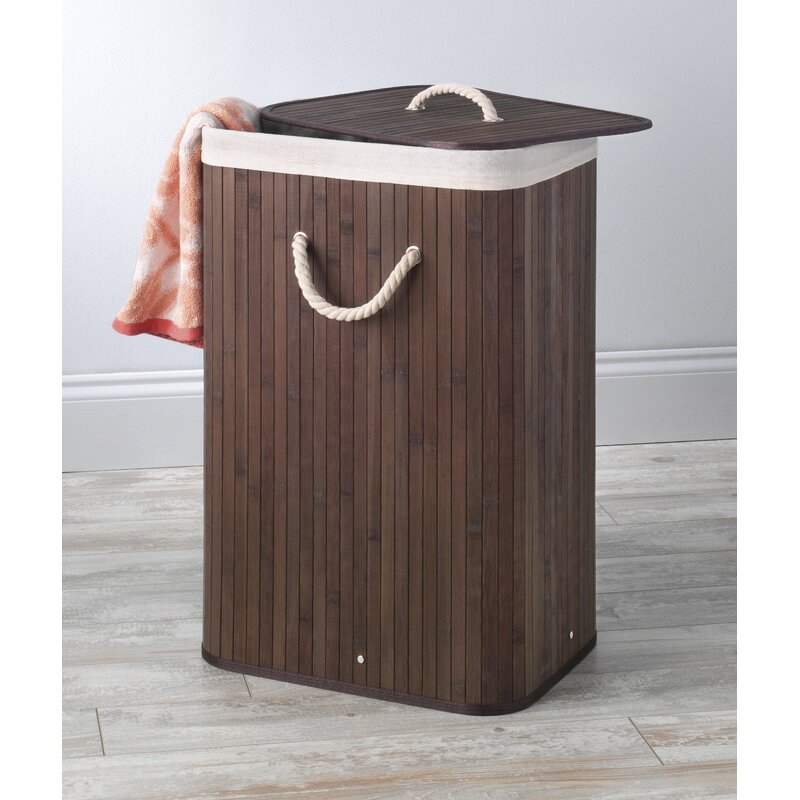 Bamboo Rectangular Laundry Hamper VB101