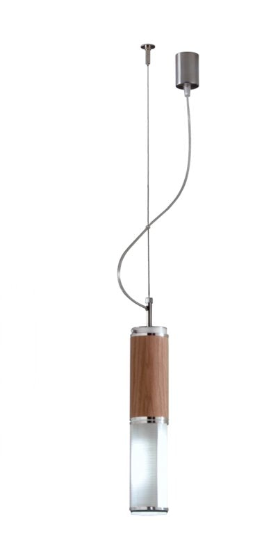Bamboo 1-Light Cylinder Pendant - 17.2" - #8936T