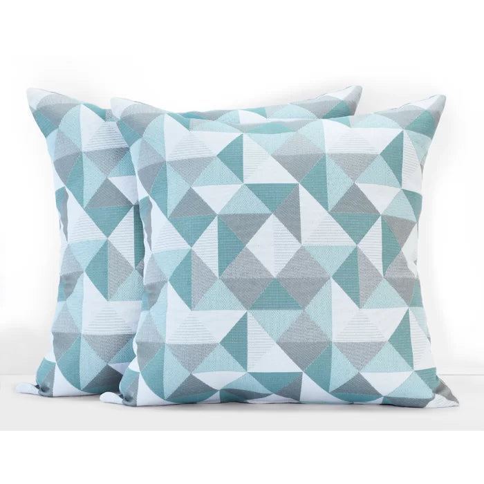 Banh Lounge Outdoor Square Pillow Cover & Insert, 18" x 18" (Set of 2)