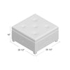 Bantom 29.5'' Wide Tufted Square Storage Ottoman with Storage HB331
