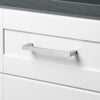 SET OF 12 Satin Nickel Bar Pulls Center to Center