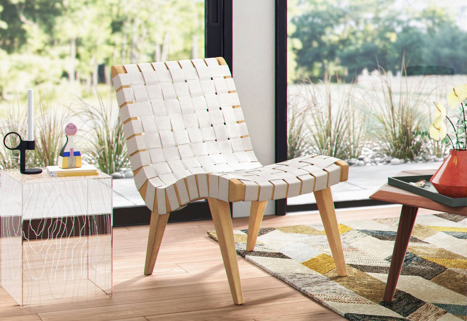 Barba 20.5" W Lounge Chair K7098