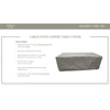 Barbados/Florence/Fairmont/Cape Cod/Venice/Manhattan/Laguna Rectangle Coffee Table Protective Cover - Grey K8578