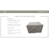 Barbados/Florence/Miami/Fairmont/Cape Cod/Venice/Manhattan/Laguna Ottoman Protective Cover - Grey K8579