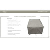 Barbados/Florence/Miami/Fairmont/Cape Cod/Venice/Manhattan/Laguna Club Chair Protective Cover - Grey SET OF 2 K8575