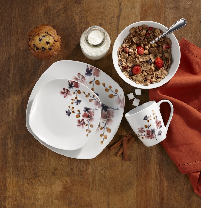 Barbosa Bloom 16 Piece Dinnerware Set (#K1135)