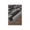 Barclay Geometric Area Rug in Black/Gray rectangle 7'6