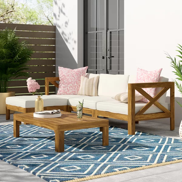 Barcomb 4 - Person Seating Group with Cushions