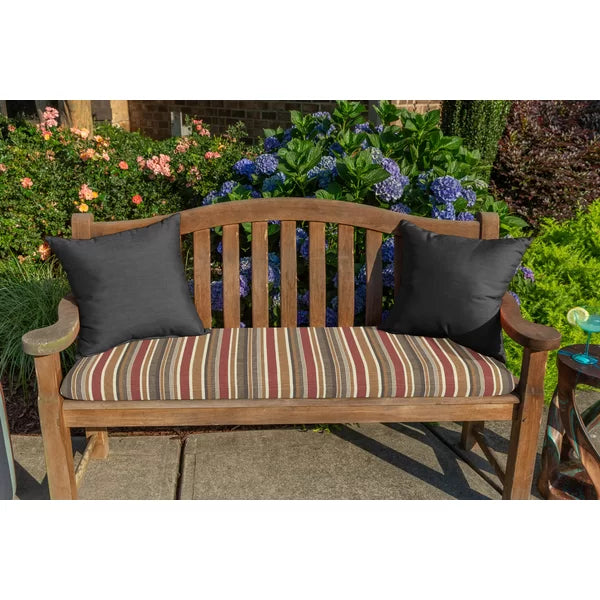 18" x 18" Canvas Black Barkhad Outdoor Square Pillow Cover & Insert