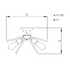 Barlo 3 - Light 17" Sputnik Sphere Semi Flush Mount SS380