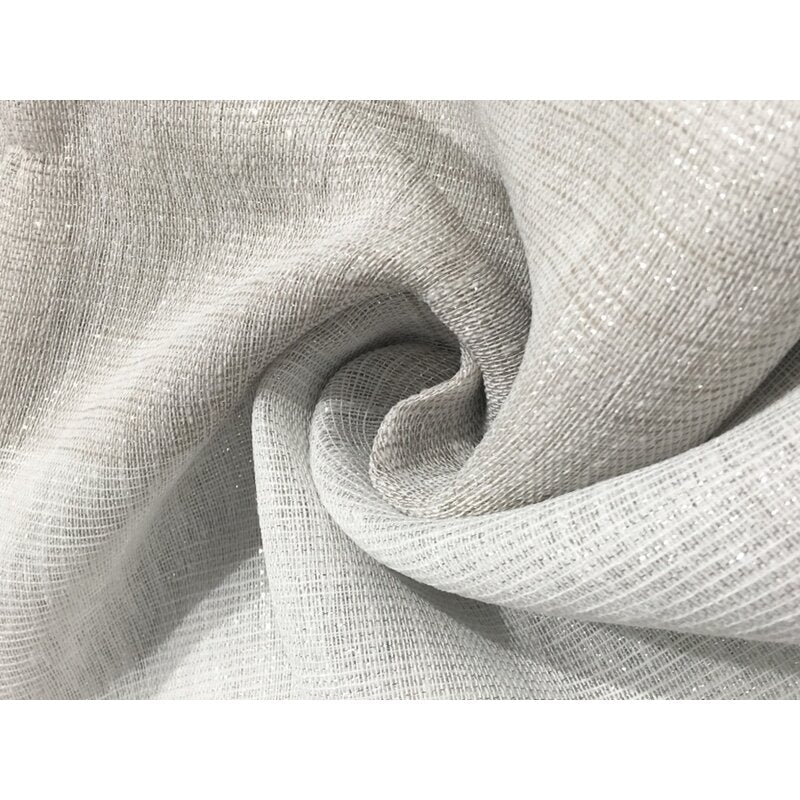 Barnabas Linen Look Striped Semi-Sheer Grommet Curtain Panels (Set of 2) LC829