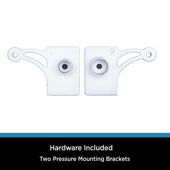 Barnet Twist and Fit No Tools Decorative Window Single Curtain Rod Set - 48" - 84" (#K5609)