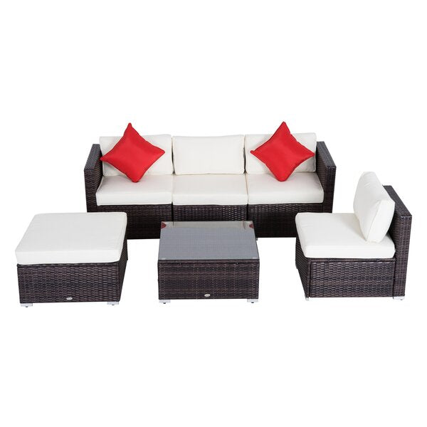 Barnett Wicker/Rattan 376 -  Person  Seating Group with Cushions CA184