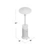 Barnhart 48,000 BTU Propane Patio Heater, Hammered Silver (#K2009)