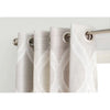 Baronne Geometric Semi-Sheer Grommet Curtain Panels, 54
