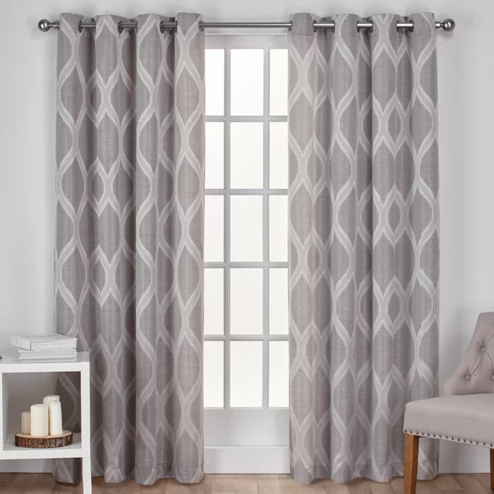 Baronne Polyester Curtain, 54" W x 108" L (Set of 2)