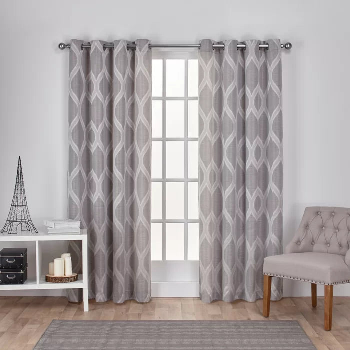 Baronne Polyester Curtain, 54" W x 108" L (Set of 2)