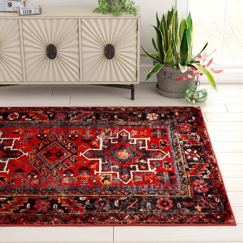 Barrera Southwestern Red Area Rug ARUG101