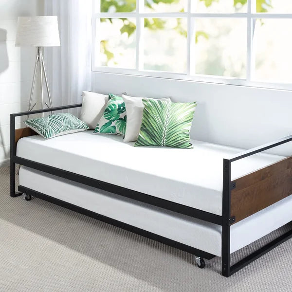 Barrett Twin Metal Daybed with Trundle