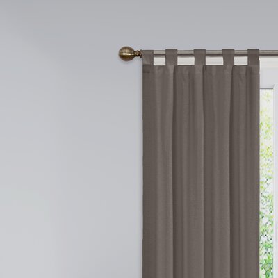 Barretti Cotton Blend Solid Sheer Tab Top Curtain Panels (Set of 4) - #RA127