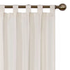 Barretti Cotton Blend Solid Sheer Tab Top Curtain Panels, 30