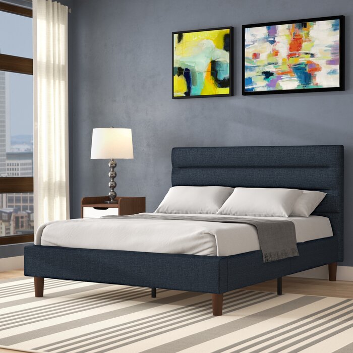 Barrios upholstered low deals profile platform bed