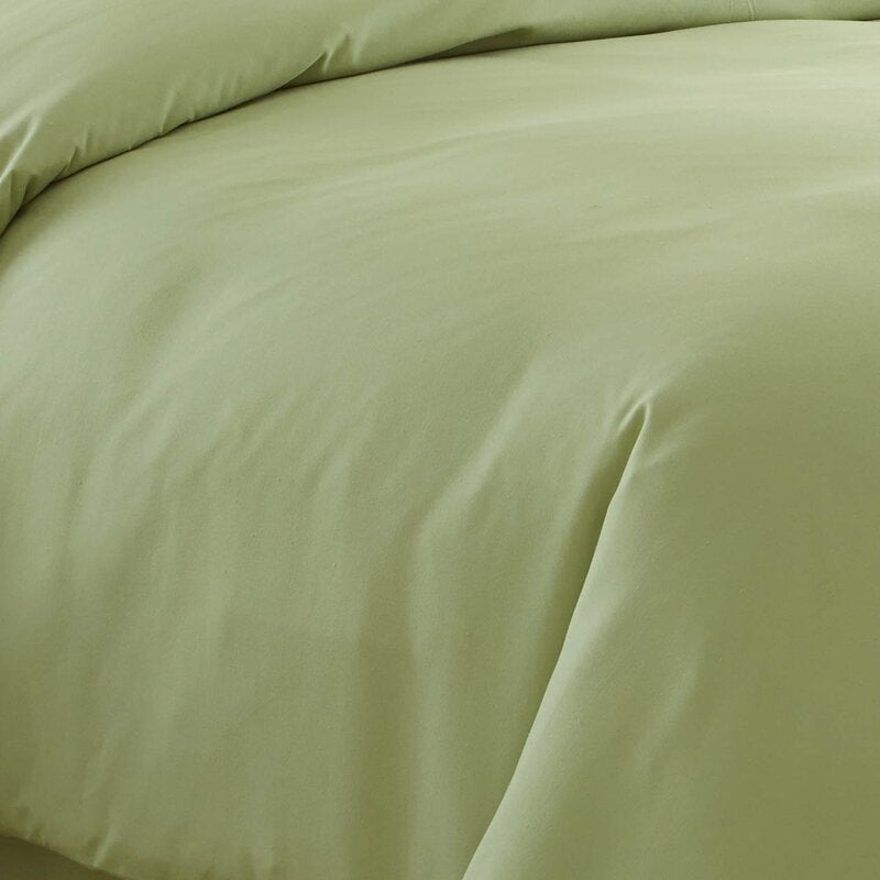Barron Eggplant Microfiber Traditional Duvet Cover Set. King